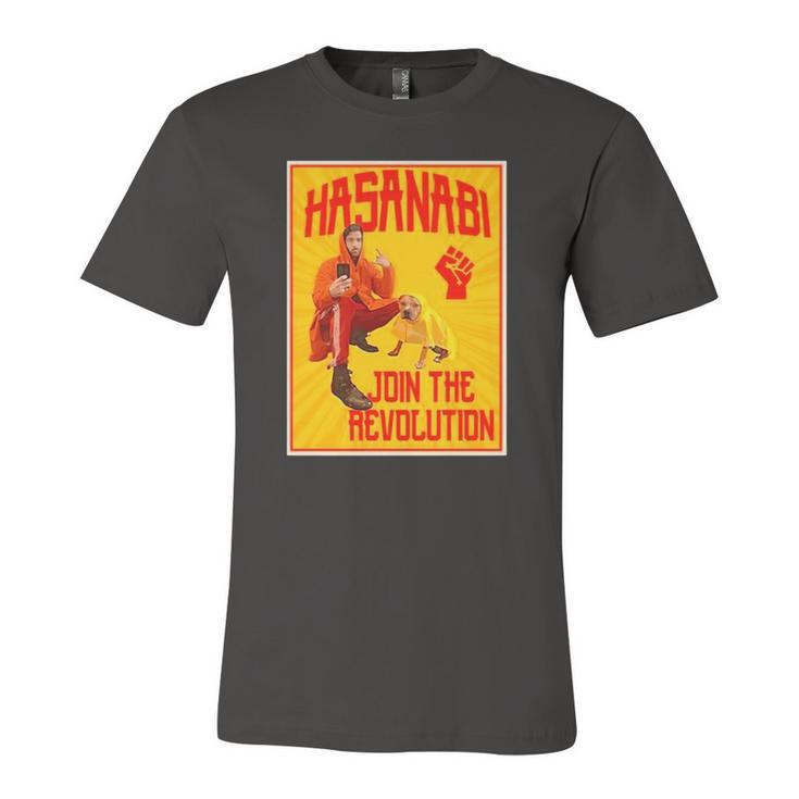 Hasanabi Join The Revolution Raised Fist Jersey T-Shirt