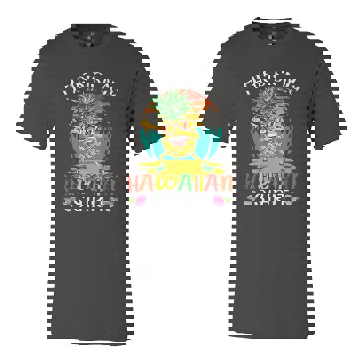 This Is My Hawaiian Vintage Dabbing Pineapple Glasses Summer Jersey T-Shirt