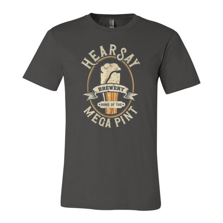Hearsay Mega Pint Brewing Objection Hear Say Vintage Jersey T-Shirt
