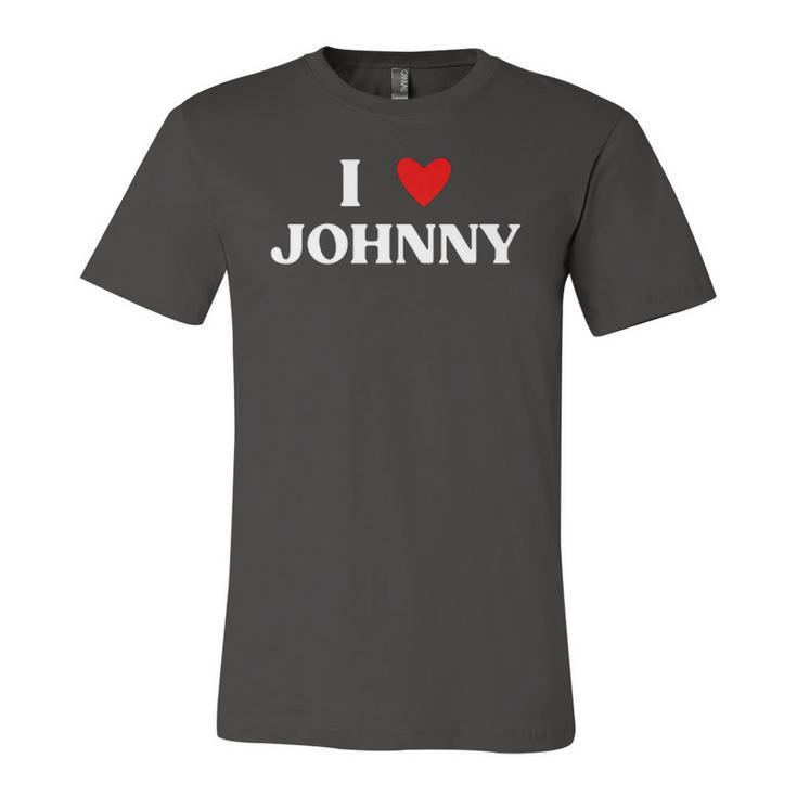 I Heart Johnny Red Heart Jersey T-Shirt