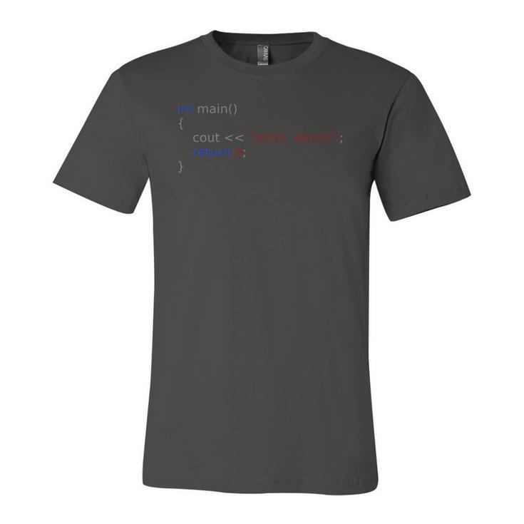 Hello World C Programming Languages Jersey T-Shirt