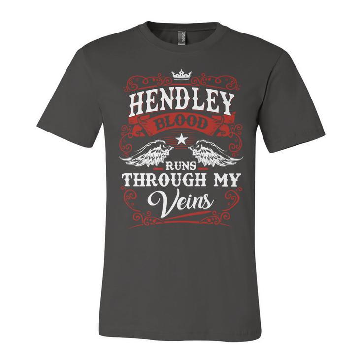 Hendley Name Shirt Hendley Family Name Unisex Jersey Short Sleeve Crewneck Tshirt