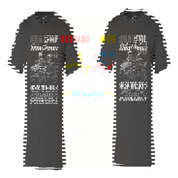 Husband & Wife Riding Partners For Life 4 Wheeler Quad Bike Jersey T-Shirt