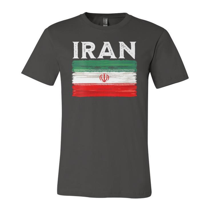 Iran Flag Vintage Iran Flag Jersey T-Shirt