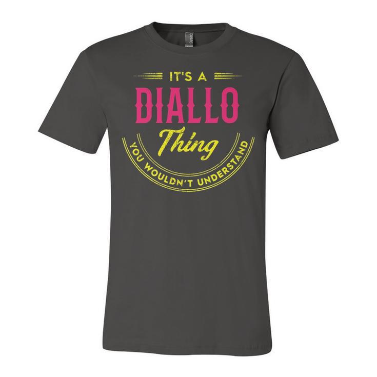 Its A Diallo Thing You Wouldnt Understand Shirt Personalized Name Gifts T Shirt Shirts With Name Printed Diallo  Unisex Jersey Short Sleeve Crewneck Tshirt