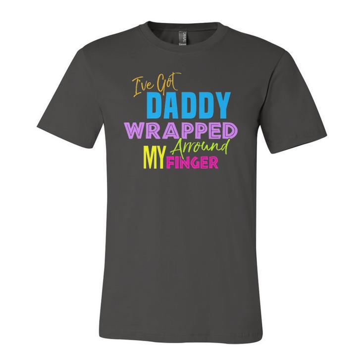 Ive Got Daddy Wrapped Around My Finger Kids Jersey T-Shirt