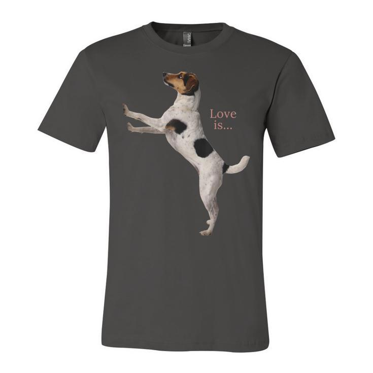 Jack Russell Terrier  Mom Dad Women Men Kids Love Dog  Unisex Jersey Short Sleeve Crewneck Tshirt