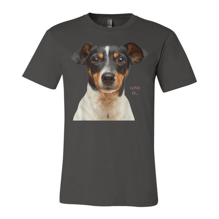 Jack Russell Terrier  Mom Dad Women Men Kids Love Dog  V2 Unisex Jersey Short Sleeve Crewneck Tshirt
