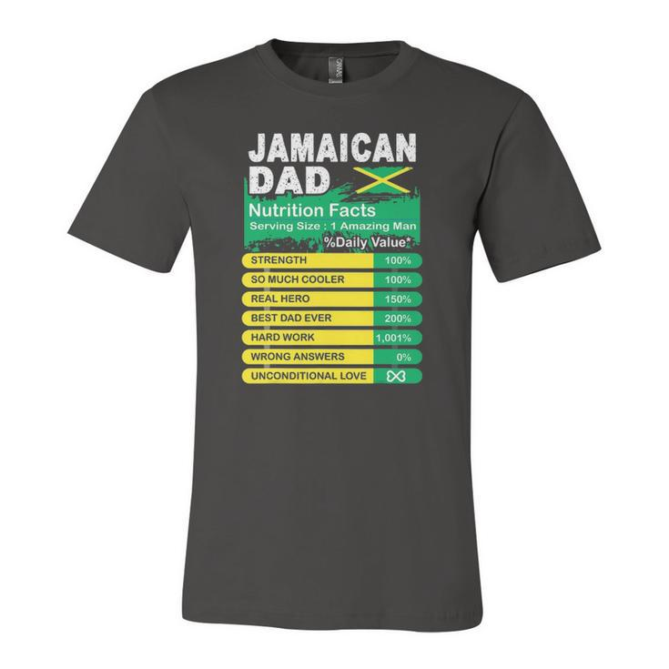 Jamaican Dad Nutrition Facts Serving Size Jersey T-Shirt