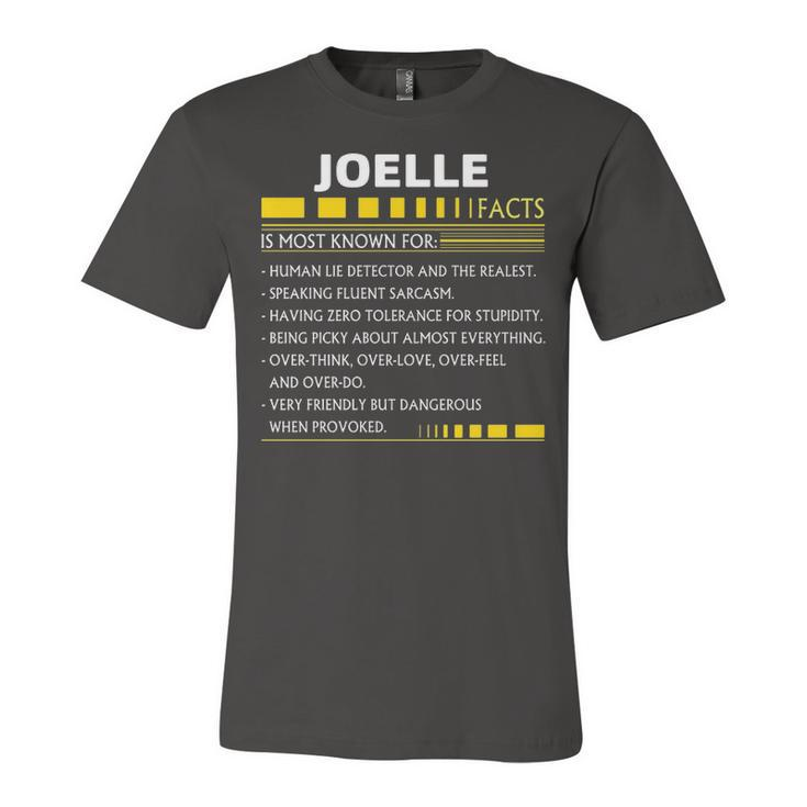 Joelle Name Gift   Joelle Facts Unisex Jersey Short Sleeve Crewneck Tshirt