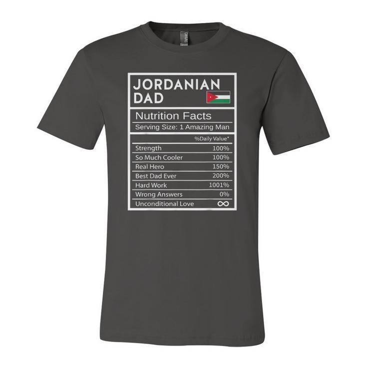 Jordanian Dad Nutrition Facts National Pride For Dad Jersey T-Shirt