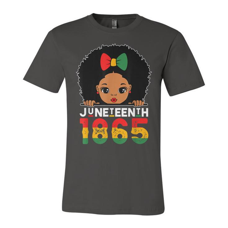 Juneteenth 1865 Celebrating Black Freedom Day Girls Kids   Unisex Jersey Short Sleeve Crewneck Tshirt