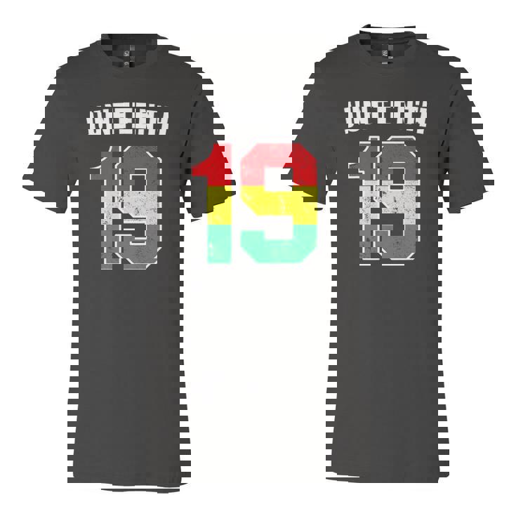 Juneteenth 19 Jersey Black American Freedom Juneteenth Jersey T-Shirt
