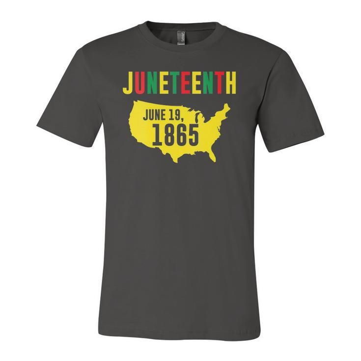 Juneteenth June 19 1865 Black Pride History Black Freedom Jersey T-Shirt