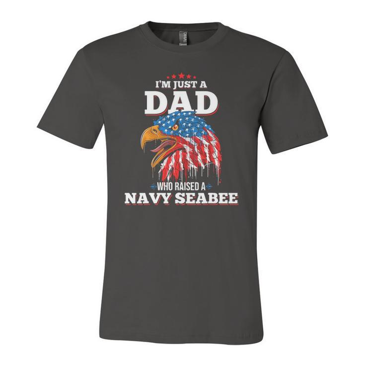 Im Just A Dad Who Raised A Navy Seabee Navy Seabees Jersey T-Shirt
