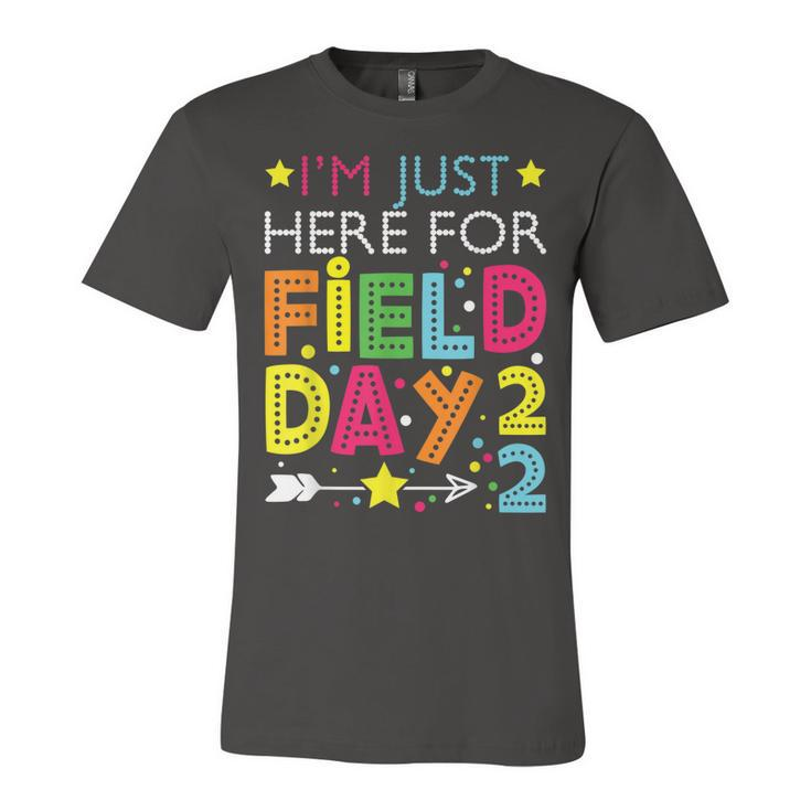 Just Here For Field Day 2022 Teacher Kids Summer  Unisex Jersey Short Sleeve Crewneck Tshirt