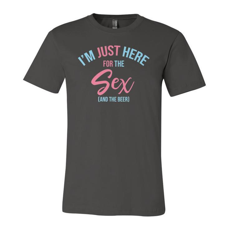 Im Just Here For The Sex Gender Reveal Keeper Of The Gender Jersey T-Shirt