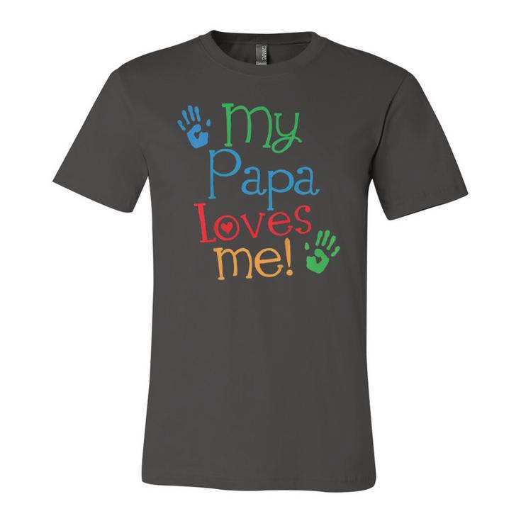 Kids My Papa Loves Me Jersey T-Shirt