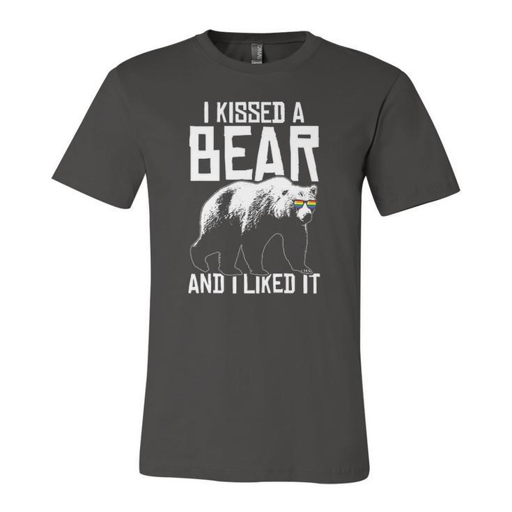 I Kissed A Bear And I Liked It Lgbt Gay Jersey T-Shirt