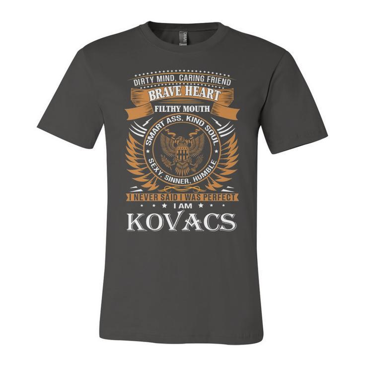 Kovacs Name Gift   Kovacs Brave Heart Unisex Jersey Short Sleeve Crewneck Tshirt