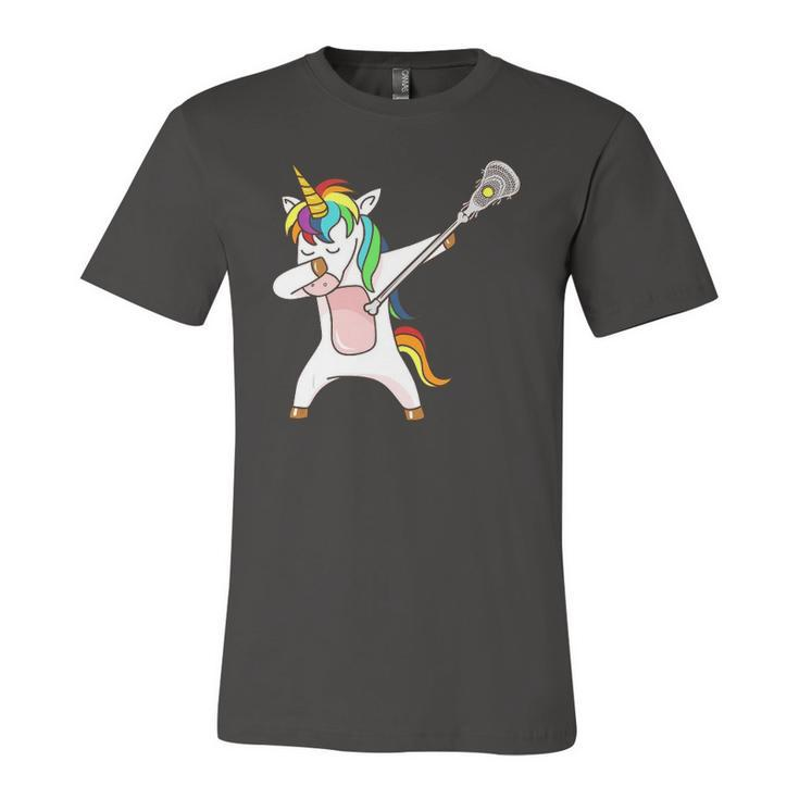 Lacrosse Unicorn Dabbing Jersey T-Shirt