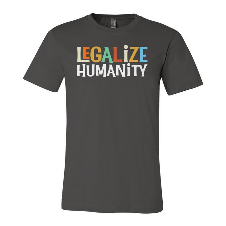 Legalize Humanity Vintage Retro Human Rights Jersey T-Shirt
