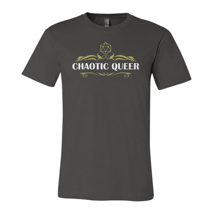 Lgbtq Chaotic Queer Alignment D20 Tabletop Rpg Gamers Jersey T-Shirt