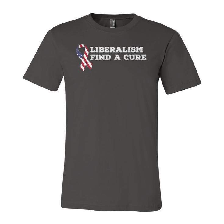 Liberalism Find A Cure Jersey T-Shirt