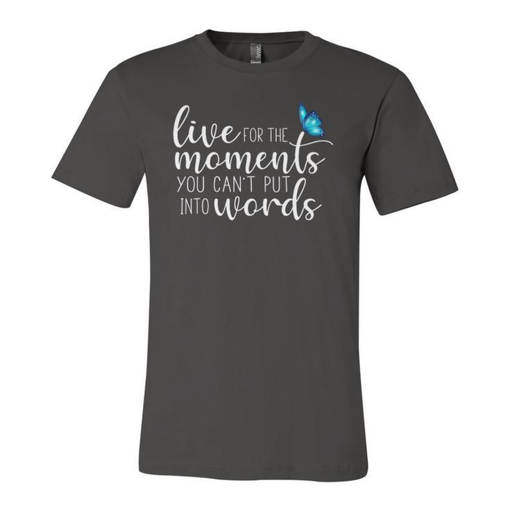 Live For The Moments Butterfly Jersey T-Shirt