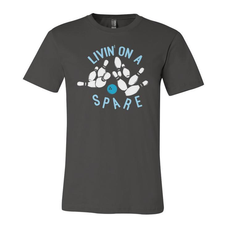 Livin On A Spare Bowler & Bowling Jersey T-Shirt
