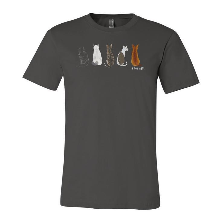 I Love Cats For Cat Lovers Raglan Baseball Tee Jersey T-Shirt