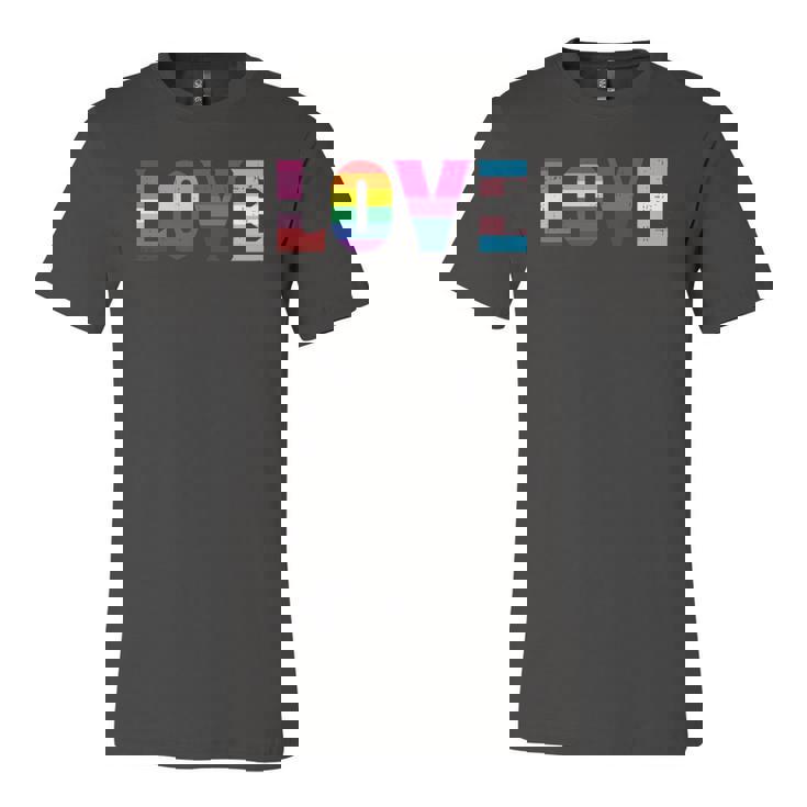 Love Lgbt Pride Ally Lesbian Gay Bisexual Transgender Ally Jersey T-Shirt