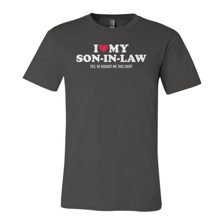 I Love My Son-In-Law For Father-In-Law Jersey T-Shirt