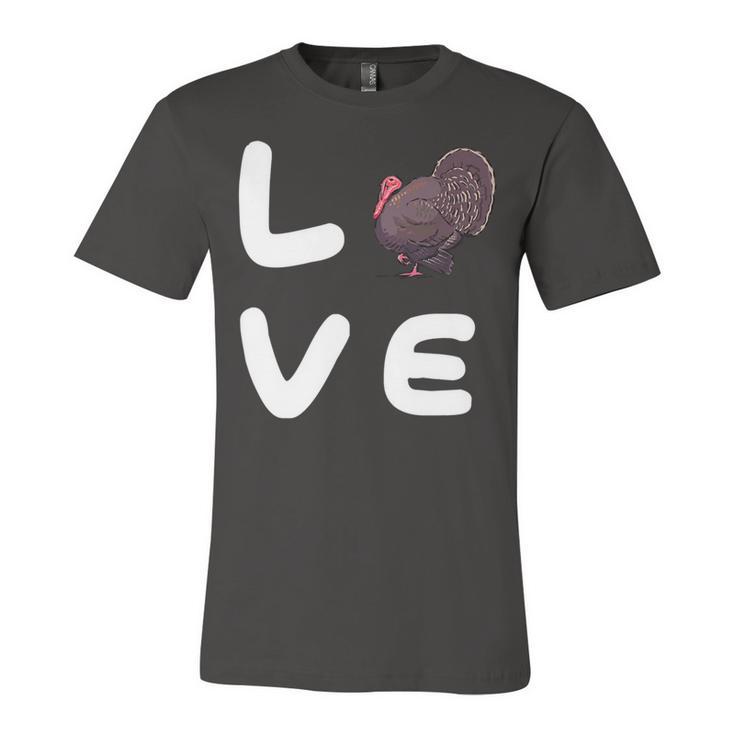 Love Turkeys Funny Turkey Thanksgiving 16 Shirt Unisex Jersey Short Sleeve Crewneck Tshirt