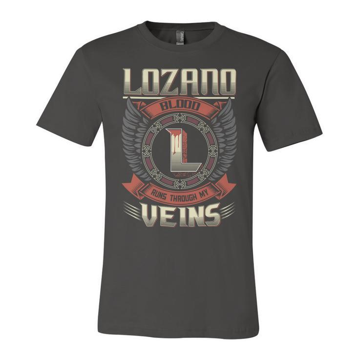 Lozano Blood  Run Through My Veins Name V3 Unisex Jersey Short Sleeve Crewneck Tshirt