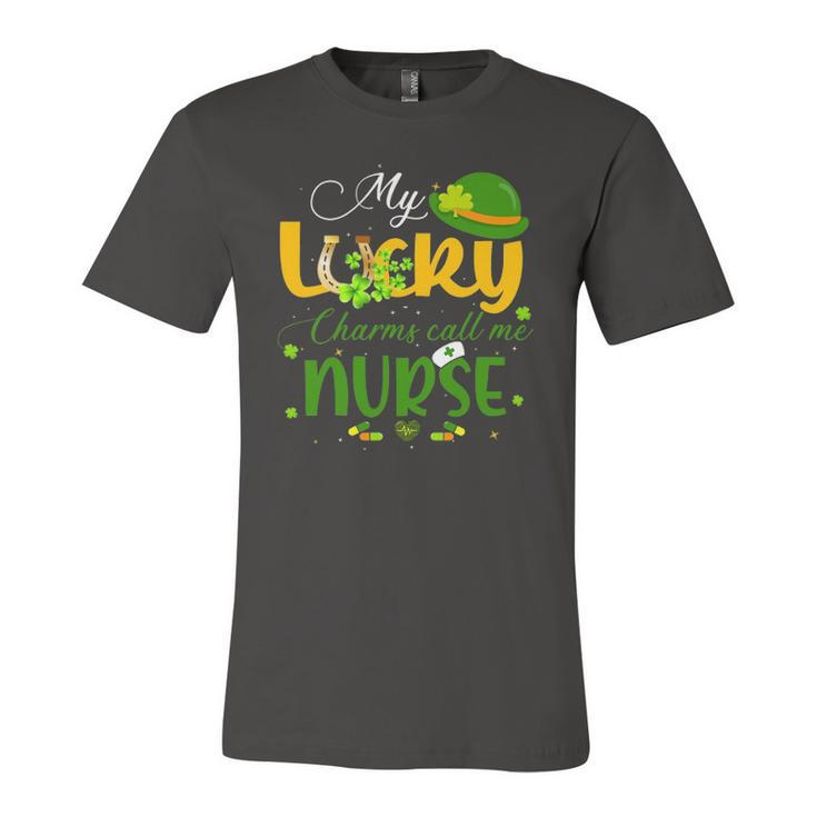 My Lucky Charms Call Me Nurse Happy Patricks Day Lucky Mama Jersey T-Shirt