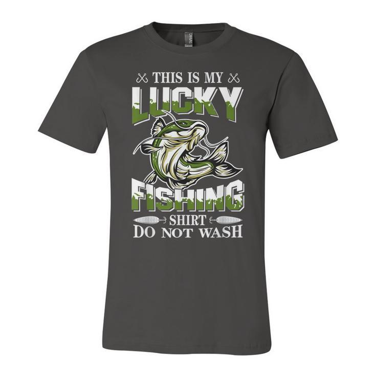 Lucky Fishing  For Kids Do Not Wash Christmas Fisherman  Unisex Jersey Short Sleeve Crewneck Tshirt