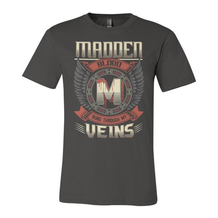 Madden Blood  Run Through My Veins Name V5 Unisex Jersey Short Sleeve Crewneck Tshirt