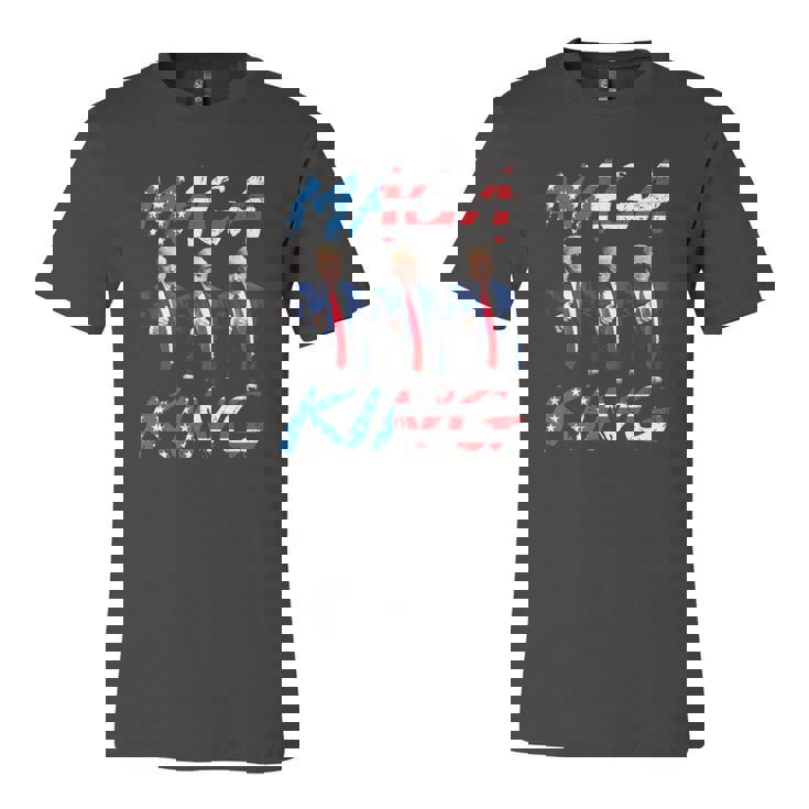 Maga King Ultra Maga Patriotic Trump Patriotic American Flag Jersey T-Shirt