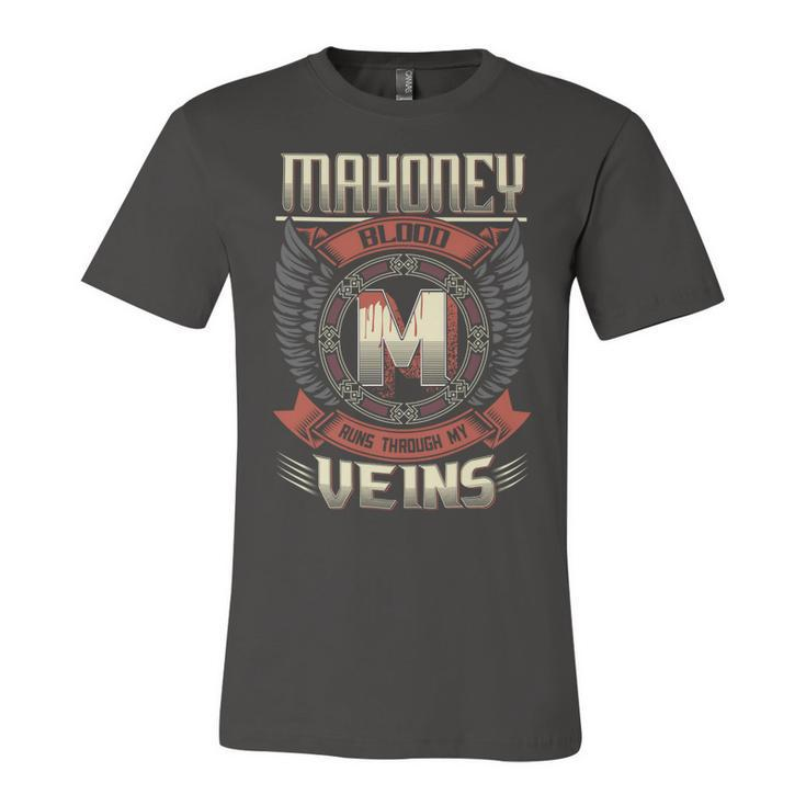 Mahoney Blood  Run Through My Veins Name V2 Unisex Jersey Short Sleeve Crewneck Tshirt