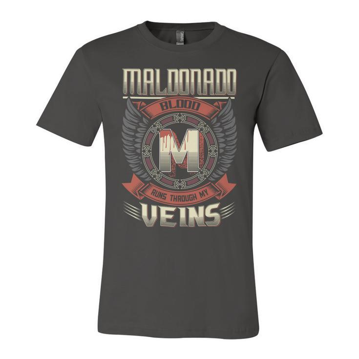 Maldonado Blood  Run Through My Veins Name V5 Unisex Jersey Short Sleeve Crewneck Tshirt