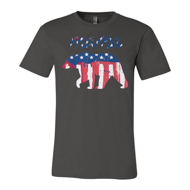 Mama Bear 4Th Of July Graphic T  Usa Flag T   Unisex Jersey Short Sleeve Crewneck Tshirt