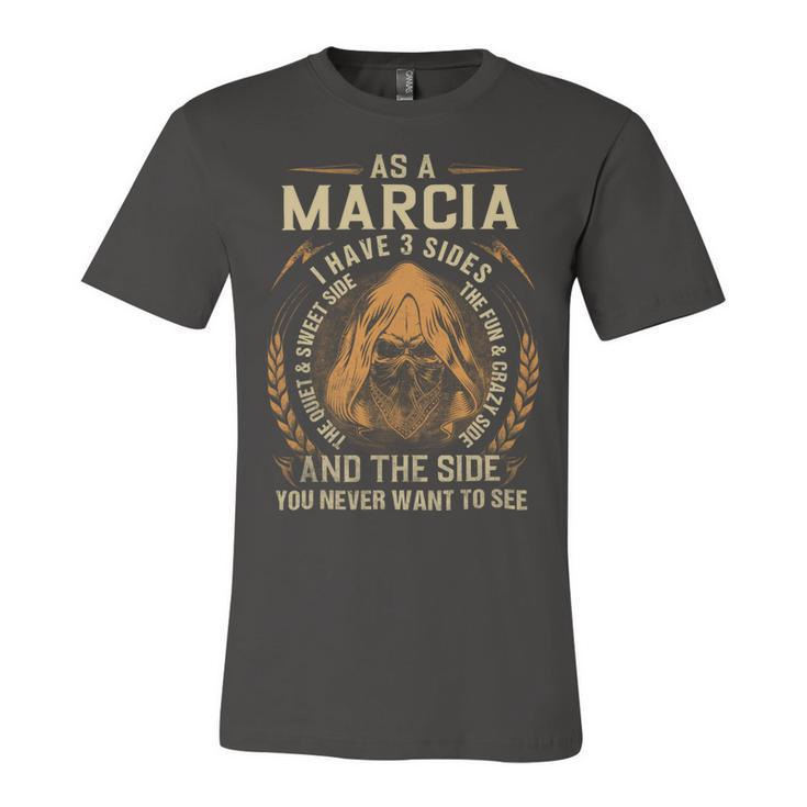 Marcia Name Shirt Marcia Family Name V3 Unisex Jersey Short Sleeve Crewneck Tshirt