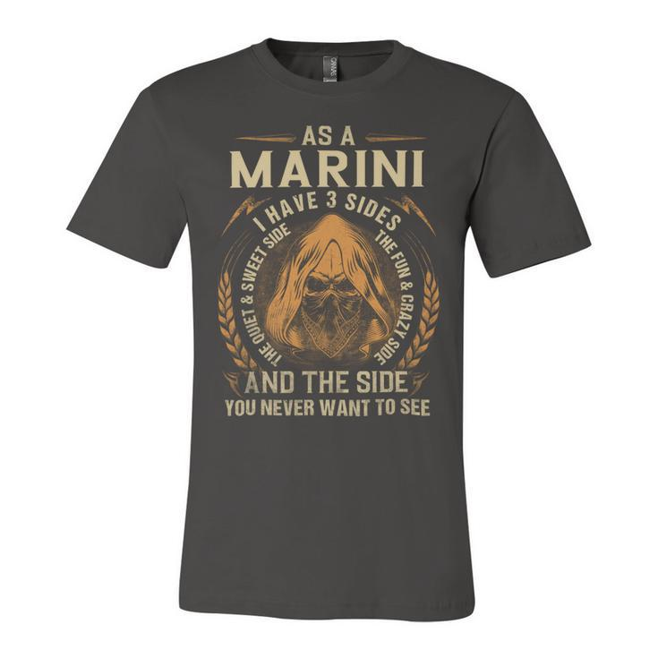 Marini Name Shirt Marini Family Name V2 Unisex Jersey Short Sleeve Crewneck Tshirt