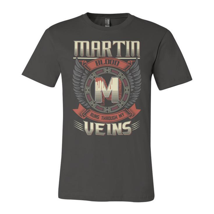 Martin Blood  Run Through My Veins Name V4 Unisex Jersey Short Sleeve Crewneck Tshirt