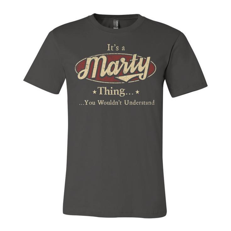 Marty Shirt Personalized Name Gifts T Shirt Name Print T Shirts Shirts With Name Marty Unisex Jersey Short Sleeve Crewneck Tshirt