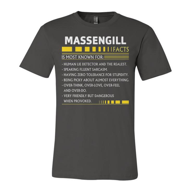 Massengill Name Gift   Massengill Facts Unisex Jersey Short Sleeve Crewneck Tshirt
