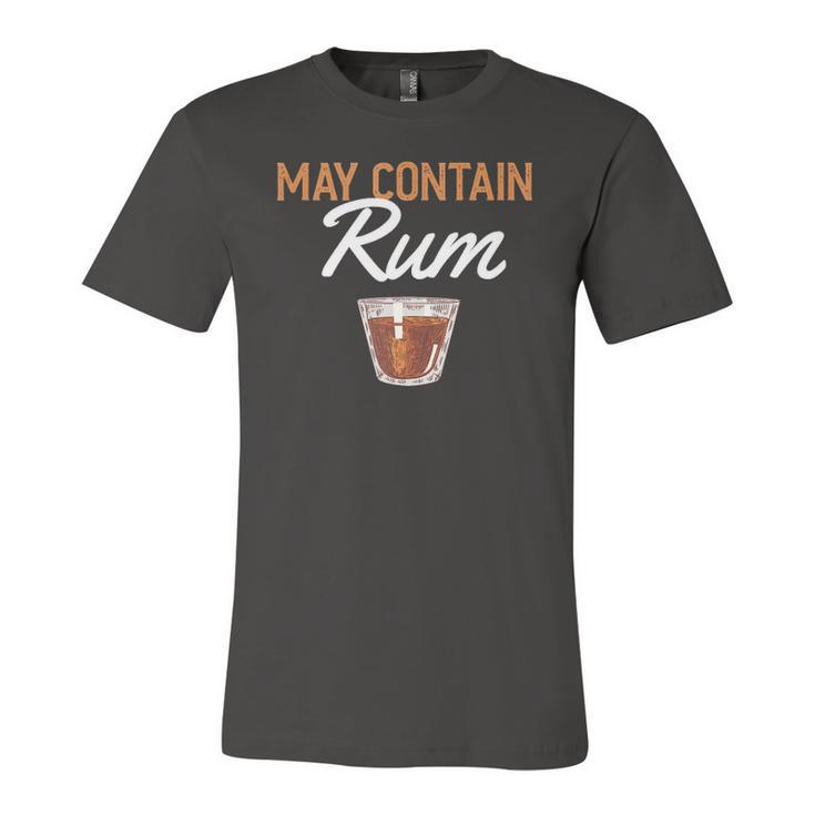 May Contain Rum Drink Alcoholic Beverage Rum Jersey T-Shirt
