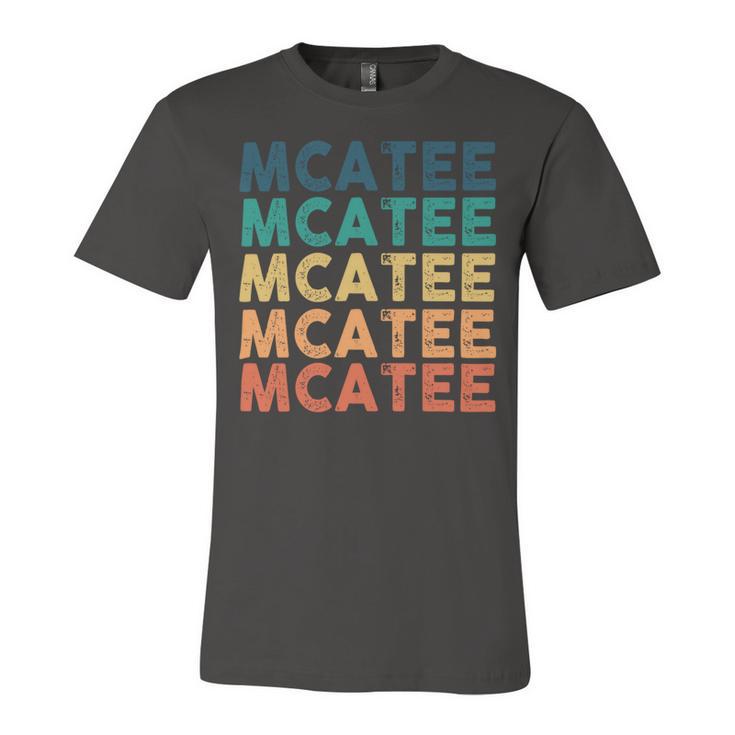 Mcatee Name Shirt Mcatee Family Name V2 Unisex Jersey Short Sleeve Crewneck Tshirt