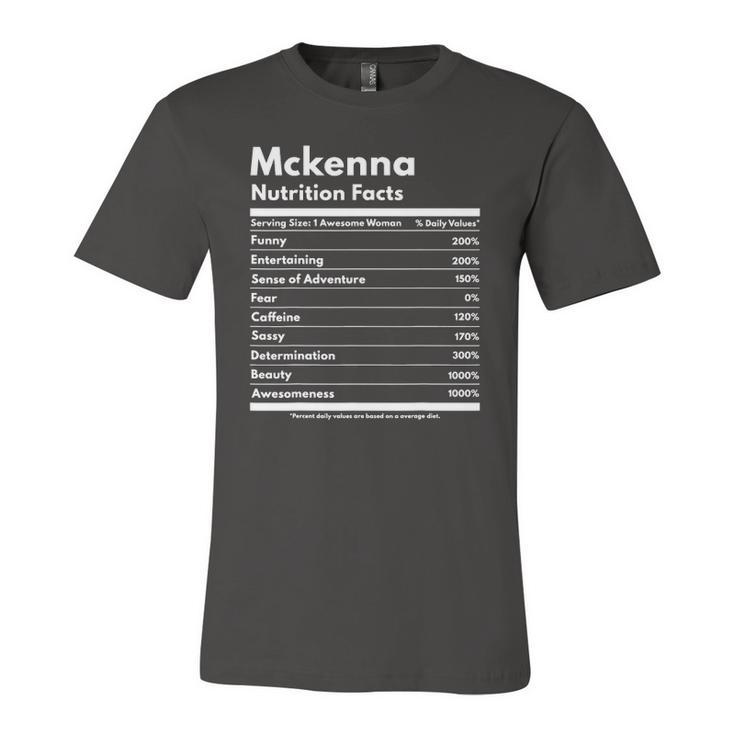 Mckenna Nutrition Facts Personalized Name Mckenna Jersey T-Shirt